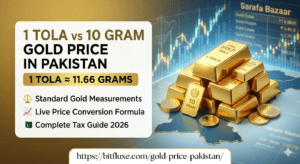 1 Tola vs 10 Gram Gold Price in Pakistan Live Conversion & Tax Guide