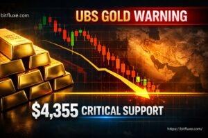 Gold price forecast UBS consolidation phase Iran war impact $4,355 support level 2026