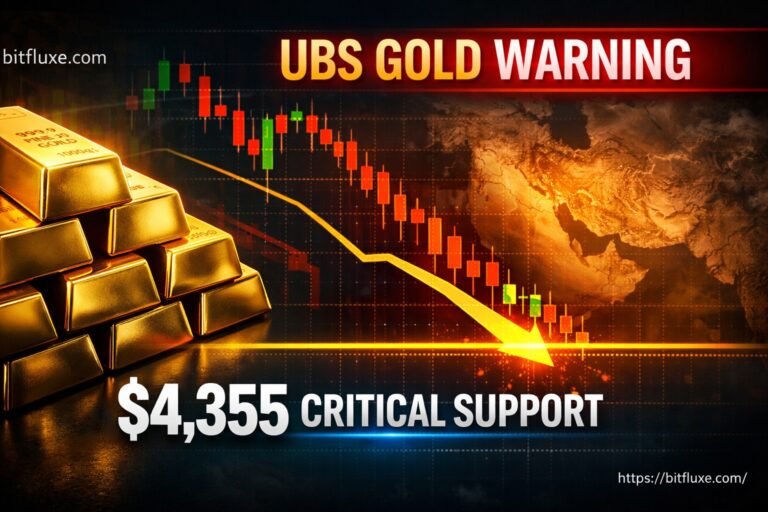 Gold price forecast UBS consolidation phase Iran war impact $4,355 support level 2026
