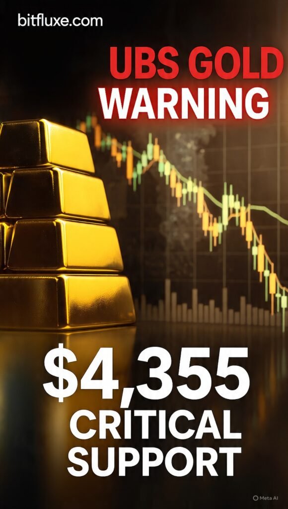 Gold price forecast UBS consolidation phase Iran war impact $4,355 support level 2026