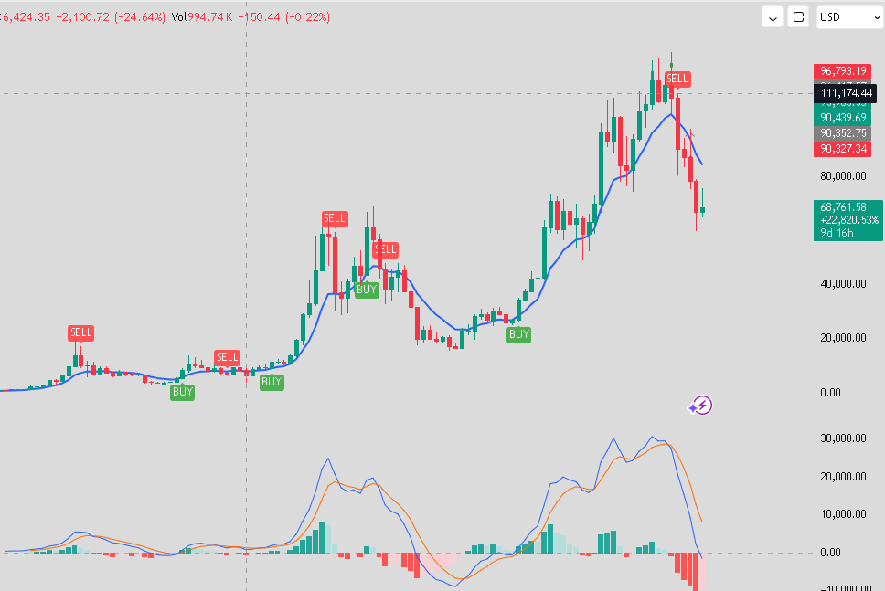 Comparison of Bitcoin vs Gold $1,000 wealth test (2010–2026) for bitfluxe.com"
