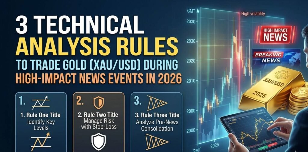 3 Technical Analysis Rules to Trade Gold (XAU/USD) During High-Impact News Events in 2026